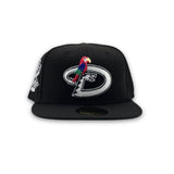 Black Arizona Diamondbacks Parrot Logo Green Bottom 2011 All Star Game Side Patch New Era 59Fifty Fitted