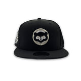 Black Chicago Cubs Gray Bottom 1990 All Star Game Side Patch New Era 9Fifty Snapback