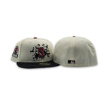 Off White Seattle Mariners Crows logo Black Visor Gray Bottom 30th Anniversary Side Patch New Era 59Fifty Fitted