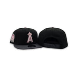Black Los Angeles Dodgers Dark Gray Visor Pink Bottom 50th Anniversary Side Patch New Era 9Fifty Snapback