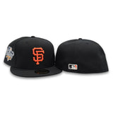 Black San Francisco Giants Gray Bottom 2010 World Series Side Patch New Era 59Fifty Fitted