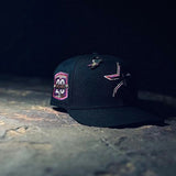 Black Astros Purple Bottom 20th Anniversary Side Patch New Era Fitted