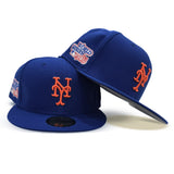 Royal Blue New York Mets Gray Bottom 1986 World Series Side Patch New Era 59Fifty Fitted