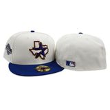 Off White Houston Astros Royal Blue Visor Gray Bottom 2005 World Series Side Patch New Era 59Fifty Fitted