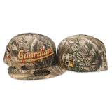 Real Tree Cleveland Guardians Gray Bottom Progressive Field Side Patch New Era 59Fifty Fitted