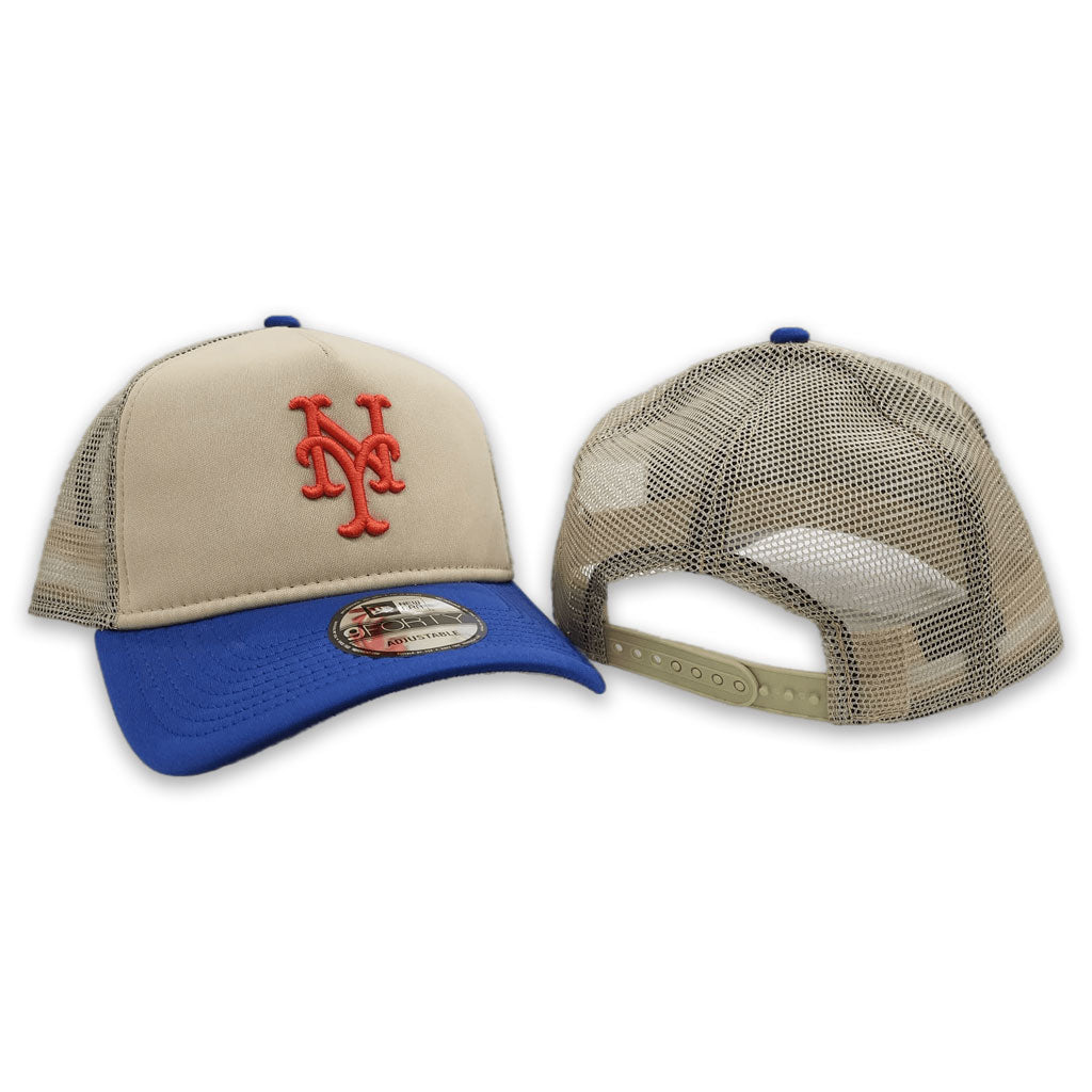New Era 9Forty A-Frame New York Mets Snapback Hat - Light Blue