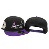 Black St. Louis Cardinals Purple Visor Gray Bottom 1931 World Series Side Patch New Era 9Fifty Snapback