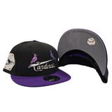 Black St. Louis Cardinals Purple Visor Gray Bottom 1931 World Series Side Patch New Era 9Fifty Snapback