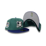 Emerald Green Anaheim Mighty Ducks Dark Royal Visor Gray Bottom 2014 Stadium Series Side Patch New Era 59Fifty Fitted