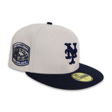 Stone New York Mets Navy Blue Visor Gray Bottom 1969 World Series Side Patch New Era 59Fifty Fitted