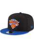 Black New York Knicks Royal Blue Visor Gray Bottom 2026 Finals Participation Side Patch New Era 9Fifty Snapback