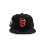 Black San Francisco Giants Gray Bottom 2010 World Series Side Patch New Era 59Fifty Fitted