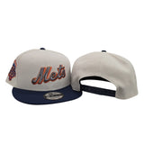 Stone New York Mets Light Navy Blue Visor Gray Bottom 50th Anniversary Side Patch 9Fifty Snapback