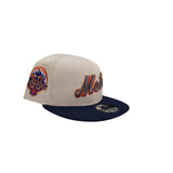 Stone New York Mets Light Navy Blue Visor Gray Bottom 50th Anniversary Side Patch 9Fifty Snapback