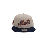 Stone New York Mets Light Navy Blue Visor Gray Bottom 50th Anniversary Side Patch 9Fifty Snapback