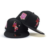 Black Houston Astros Orbit Grape Purple Bottom 60th Years Side patch New Era 59Fifty Fitted