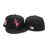 Black Houston Astros Orbit Grape Purple Bottom 60th Years Side patch New Era 59Fifty Fitted