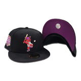 Black Houston Astros Orbit Grape Purple Bottom 60th Years Side patch New Era 59Fifty Fitted