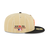 Pinstripe Vegas Gold New York Giants Black Visor Green Bottom The Cap the Pros Wear Side Patch "59FIFTY DAY" New Era 59Fifty Fitted