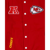 Red Kansas City Chiefs New Era 3rd Down Wool Varsity Heavy Jacket