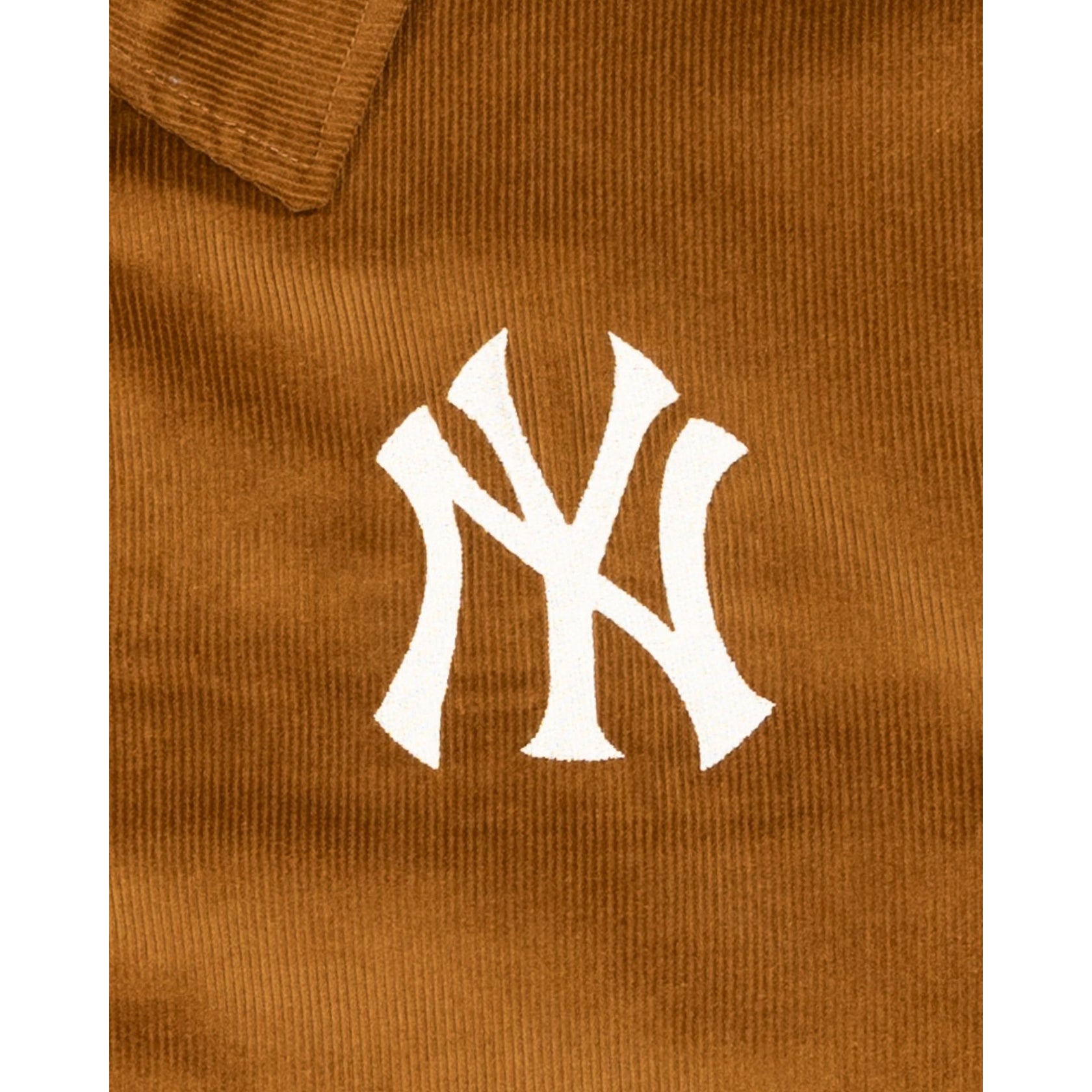 Tan Corduroy New York Yankees New Era Wool Varsity Heavy Jacket