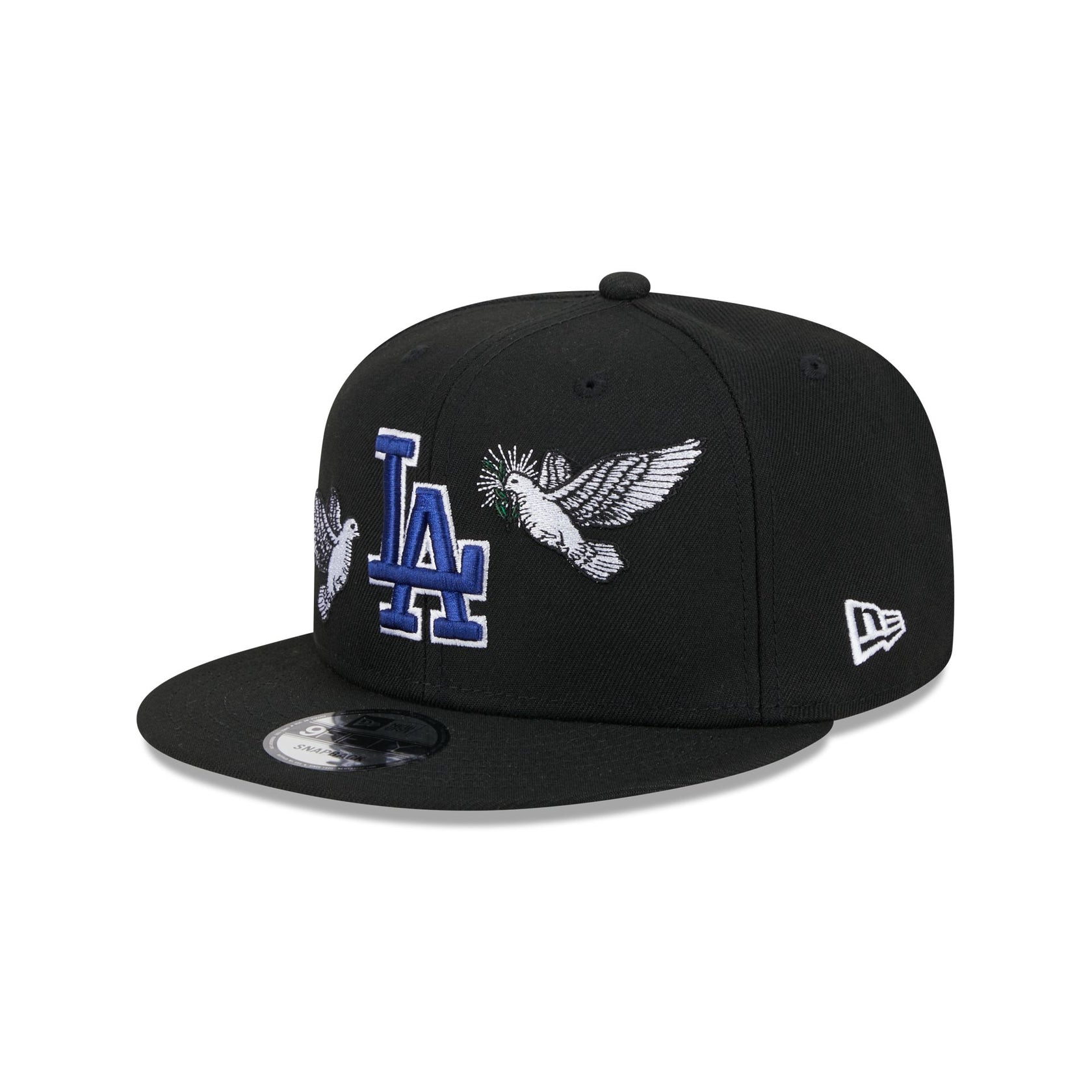 Black Los Angeles Dodgers Green Bottom Peace New Era 9Fifty
