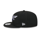 Black Los Angeles Dodgers Green Bottom Peace New Era 9Fifty Snapback