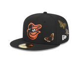 Black Felt Baltimore Orioles Gray Bottom New Era 59Fifty Fitted