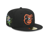 Black Felt Baltimore Orioles Gray Bottom New Era 59Fifty Fitted