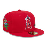 Red Felt Los Angeles Angels Gray Bottom New Era 59Fifty Fitted