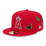 Red Felt Los Angeles Angels Gray Bottom New Era 59Fifty Fitted