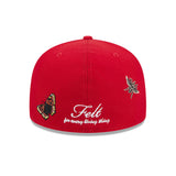 Red Felt Los Angeles Angels Gray Bottom New Era 59Fifty Fitted