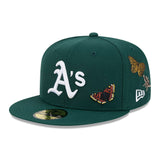 Green Felt Oakland Athletics Gray Bottom New Era 59Fifty Fitted