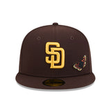 Brown Felt San Diego Padres Gray Bottom New Era 59Fifty Fitted