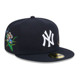 Navy Blue Felt New York Yankees Gray Bottom New Era 59Fifty Fitted