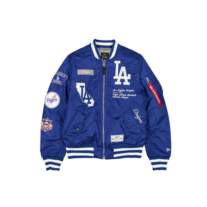 Royal Blue LA Dodgers Alpha Industries MA-1 New Era Bomber Jacket