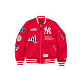 Red New York Yankees Alpha Industries MA-1 New Era Bomber Jacket