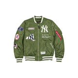 Olive Green New York Yankees Alpha Industries MA-1 New Era Bomber Jacket