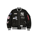 Black New York Yankees Alpha Industries MA-1 New Era Bomber Jacket