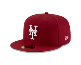 Brick Red New York Mets Gray Bottom "Brick By Brick" Side Patch New Era 59Fifty Fitted