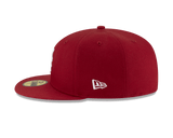 Brick Red New York Mets Gray Bottom "Brick By Brick" Side Patch New Era 59Fifty Fitted