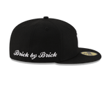 Black New York Mets Gray Bottom "Brick By Brick" Side Patch New Era 59Fifty Fitted