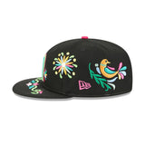 Black WBC Mexico Latin Embroidery Gray Bottom New Era 59Fifty Fitted
