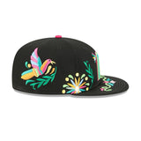 Black WBC Mexico Latin Embroidery Gray Bottom New Era 59Fifty Fitted