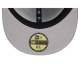 Navy Blue Atlanta Braves All Over Logo Gray Bottom 59FIFTY New Era Fitted