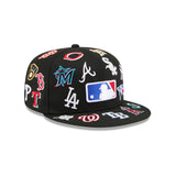 Black MLB Teams All Over Logo Gray Bottom 59FIFTY New Era Fitted