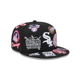 Black Chicago White Sox All Over Logo Gray Bottom 59FIFTY New Era Fitted