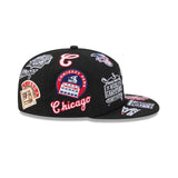 Black Chicago White Sox All Over Logo Gray Bottom 59FIFTY New Era Fitted