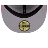 Red Philadelphia Phillies All Over Logo Gray Bottom 59FIFTY New Era Fitted