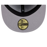 Navy Blue New York Yankees All Over Logo Gray Bottom 59FIFTY New Era Fitted